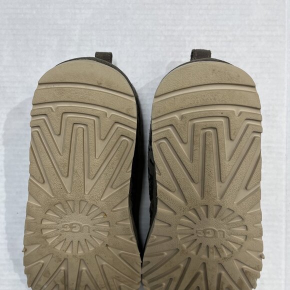 UGG Neumel Street Graffiti Boots Slate Womens 10 Orange Shearling Lined Lace Up - Picture 6 of 16